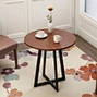 Iron frame round table